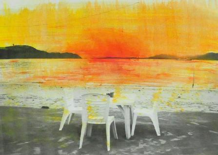 asthecrimsonsunslowlysinksbelowthehorizon